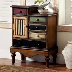 NECHE ACCENT CHEST Antique Walnut Finish